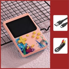Pocket Handheld Game Console Built-in 500 Classic Game (Option: Pink-Single person model)