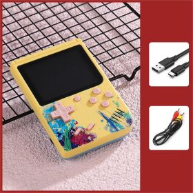 Pocket Handheld Game Console Built-in 500 Classic Game (Option: Yellow-Single person model)
