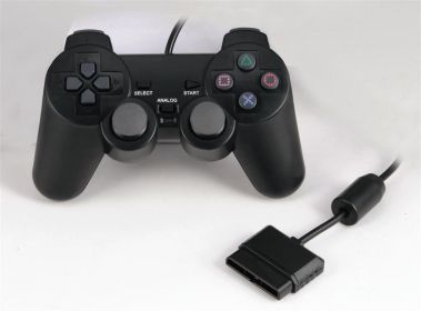 PS2 Wired Handle PS2 Wired Game Handle Vibration PS Game Handle Naked (Option: Neutral bare metal)