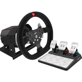 PXN V10 Game Aiming Wheel Force Feedback Racing Game Aiming Wheel Compatible With PCXBOX ONEPS4 (Option: Steering Wheel Pedal)