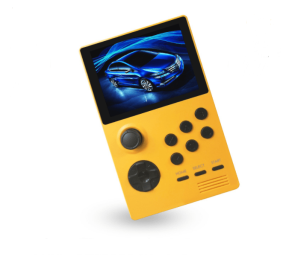 Double handheld PS game console (Color: Yellow)