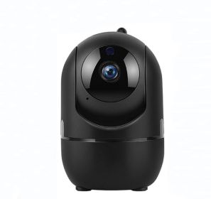 1080P Home Security Surveillance  Auto Tracking Camera US Plug (Option: Black-720P)
