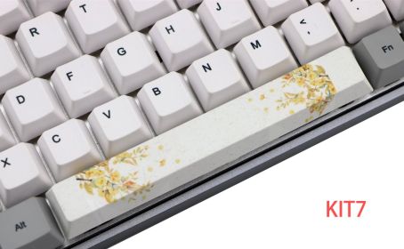 6.25U space PBT five-sided sublimation mechanical keycap (Option: KIT 7 style)