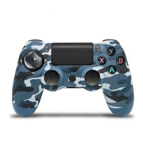 Wireless handle Dual vibration Bluetooth handle (Option: Camouflage blue)