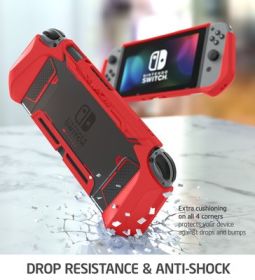 Detachable base with integrated shell handle (Color: Red)