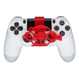 Computer racing game handle steering wheel (Option: Red-Enhanced)