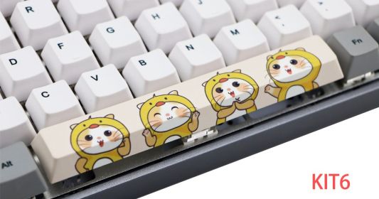 6.25U space PBT five-sided sublimation mechanical keycap (Option: KIT 6 style)
