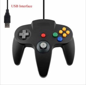 USB N64 Computer Handle PC Computer Handle N64 Game Handle N64 Handle (Color: Black)