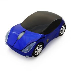 Wireless Car Mouse Notebook Desktop Computer Accessories (Color: Blue)