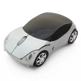 Wireless Car Mouse Notebook Desktop Computer Accessories (Color: Silver)