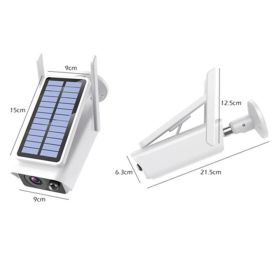 Wireless Wifi Solar Rechargeable Battery Camera (Option: A)