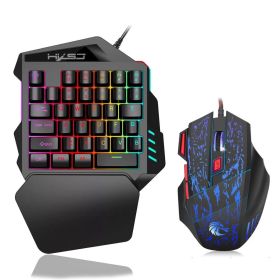 Single-Hand Keyboard Left Gloves (Option: V100 + H300)