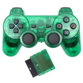 Factory Direct Sale PS2 Neutral Snowflake Key Universal Key Wireless Controller Naked 2.4G Game Controller (Color: Green)
