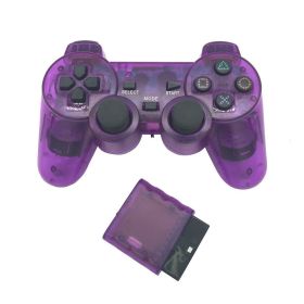 Factory Direct Sale PS2 Neutral Snowflake Key Universal Key Wireless Controller Naked 2.4G Game Controller (Color: Purple)