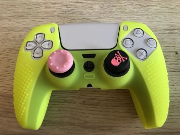 ps5 Gamepad Silicone Cover Non-slip Silicone Protective Cover (Color: Yellow)