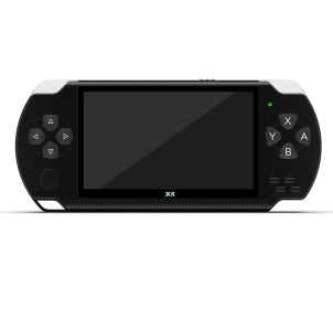 X6 Handheld Game Console 4.3-Inch Color Screen  Handheld (Option: Black-USB)