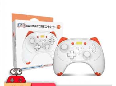 Good ValueSwitchLite Universal Pro Bluetooth Wireless Game Nfc Cartoon Handle NS Handle (Option: Good value cat orange)