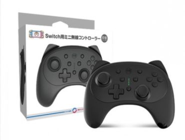 Good ValueSwitchLite Universal Pro Bluetooth Wireless Game Nfc Cartoon Handle NS Handle (Option: Good value cat black)
