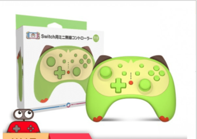 Good ValueSwitchLite Universal Pro Bluetooth Wireless Game Nfc Cartoon Handle NS Handle (Option: Good value cat green)