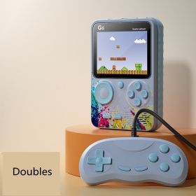 Retro Portable Mini Handheld Video Game Console Built-in 500 games 3.0 Inch LCD Kids Color Game Player (Option: Grey doubles-USB)
