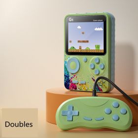 Retro Portable Mini Handheld Video Game Console Built-in 500 games 3.0 Inch LCD Kids Color Game Player (Option: Green doubles-USB)