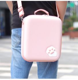 Switch Game Console Complete Accessory Storage Bag (Color: Pink)