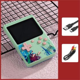 Pocket Handheld Game Console Built-in 500 Classic Game (Option: Green-Single person model)