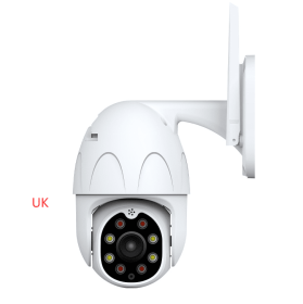 Outdoor waterproof graffiti surveillance camera (Option: White-1080P add 32G-UK)