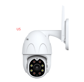 Outdoor waterproof graffiti surveillance camera (Option: White-1080P add 64G-US)