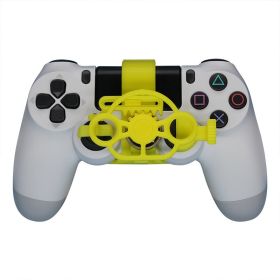 Computer racing game handle steering wheel (Option: Yellow-Standard)