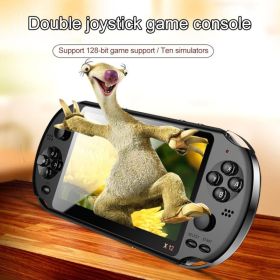 Handheld game console X12 large-screen arcade version 8GPSP (Color: Black)