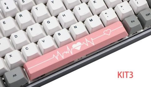 6.25U space PBT five-sided sublimation mechanical keycap (Option: KIT 3 style)