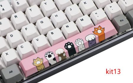 6.25U space PBT five-sided sublimation mechanical keycap (Option: KIT 13 style)
