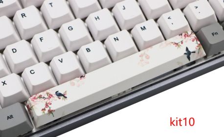 6.25U space PBT five-sided sublimation mechanical keycap (Option: KIT 10 style)