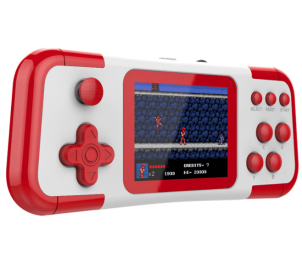 A12 Doubles Rocker Handheld Game Machine (Option: White red-Singles-USB)