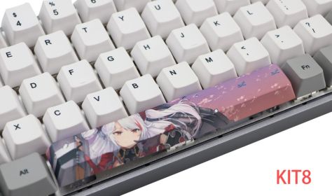 6.25U space PBT five-sided sublimation mechanical keycap (Option: KIT 8 style)