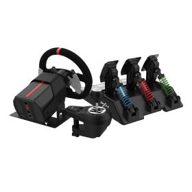 PXN V10 Game Aiming Wheel Force Feedback Racing Game Aiming Wheel Compatible With PCXBOX ONEPS4 (Option: Steering Wheel Lever Pedal)