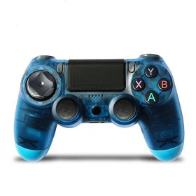 Wireless handle Dual vibration Bluetooth handle (Option: Clear Blue)