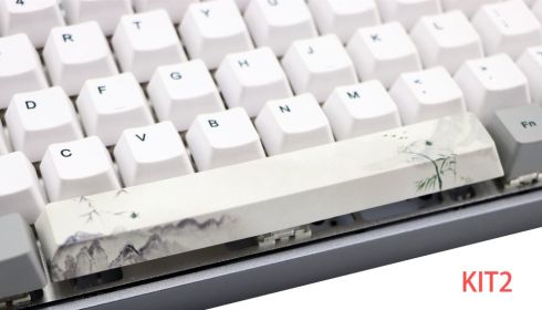 6.25U space PBT five-sided sublimation mechanical keycap (Option: KIT 2 style)