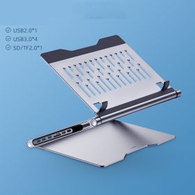 Lapstop Stand With 8-in-1 Docking Station (Option: Rdiating with 7in1)