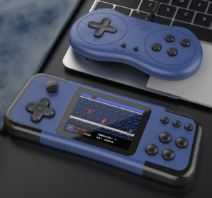 A12 Doubles Rocker Handheld Game Machine (Option: Black blue-Doubles-USB)