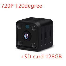 mini wireless camera (size: 720P 120degree 128GB)