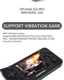 Aluminum Alloy HD 3.5 Inch Joystick Game Console (Option: Black-Standard 128G-USB)