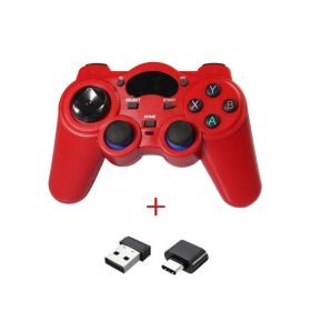 Fashionable Fun And Convenient Wireless Gamepad Smart TV Gamepad (Option: Red-TYPEC OTG)