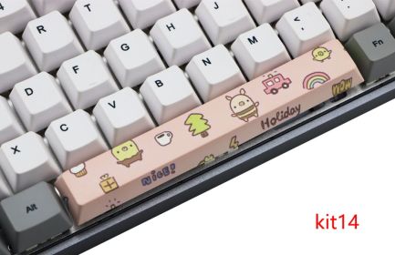 6.25U space PBT five-sided sublimation mechanical keycap (Option: KIT 14 style)