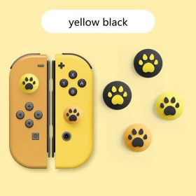 Suitable For Nintendo Lite Rocker Cat Claw Key  Silicone Joycon Sleeve (Option: Yellow black)