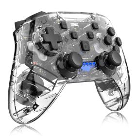 Wireless Wake-up Burst SwitchPRO Bluetooth Transparent Lighted Gamepad (Option: BlackA-USB)
