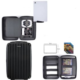 Storage Box Free Base Hard Shell Thickened Protection Pack Portable Full Set Of Accessories (Option: Black-Shoulder and hand)