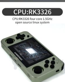 Aluminum Alloy HD 3.5 Inch Joystick Game Console (Option: Green-Standard 128G-USB)