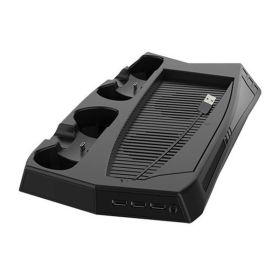 Game Console Multi-function Charging And Cooling Base Bracket PS5 Handle (Color: Black)